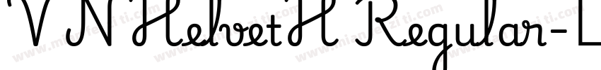 VNHelvetH Regular字体转换